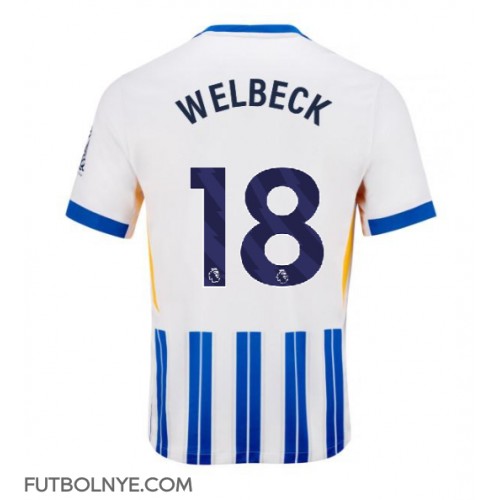 Camiseta Brighton Danny Welbeck #18 Primera Equipación 2024-25 manga corta